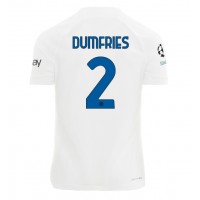 Inter Milan Denzel Dumfries #2 Replica Away Shirt 2023-24 Short Sleeve